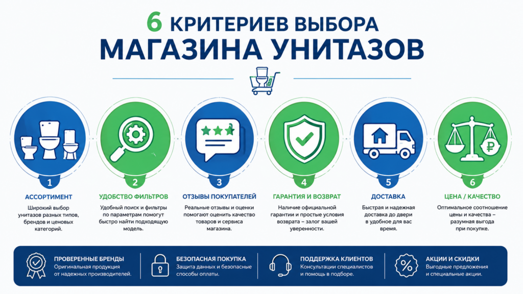 Как мы выбирали лучшие магазины унитазов