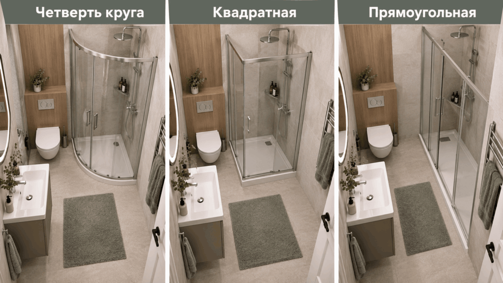 Форма душевой кабины Форма душевой кабины